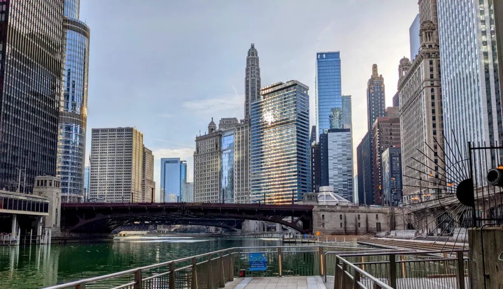 Alicia enjoying the Chicago Riverwalk in 2022